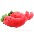 Cute-shape interactive plush sound red pepper cat toy